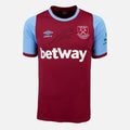 Declan Rice Signed West Ham Shirt Home [Front]