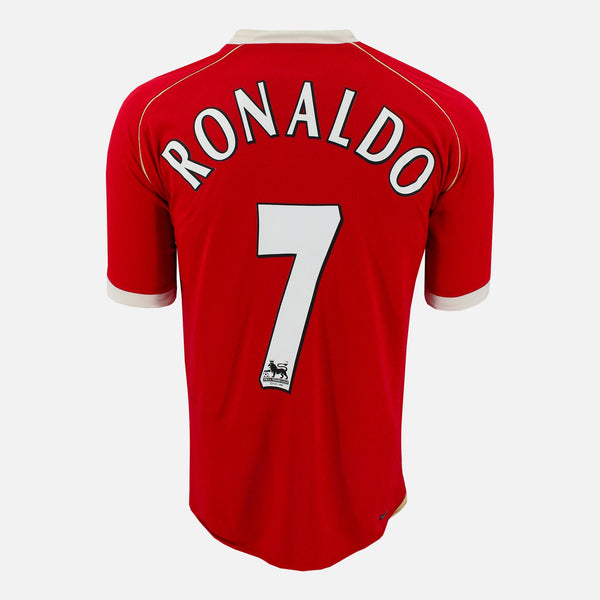 2006-07 Manchester United Home Shirt Ronaldo 7 [Excellent] L