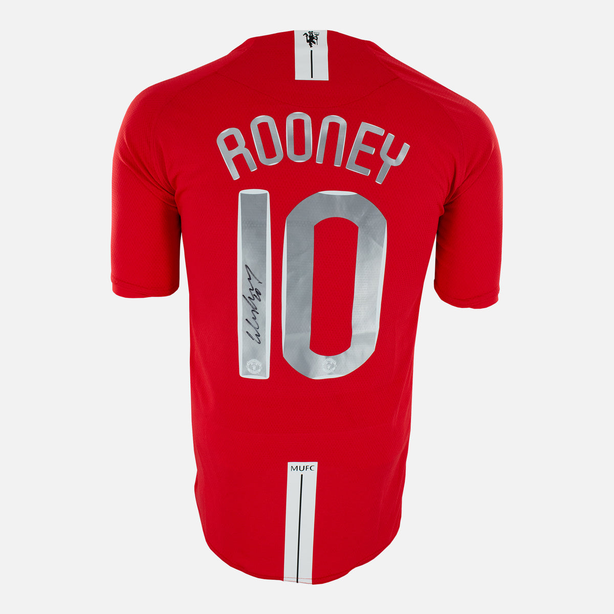 Wayne Rooney Signed Manchester United Shirt 2008 CL Final [10] — Manchester United signed shirt from the 2008 season | The Vault