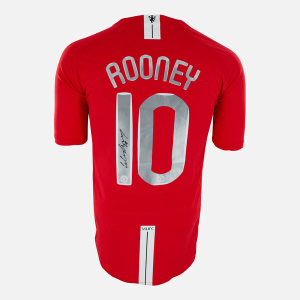Wayne Rooney Signed Manchester United Shirt 2008 CL Final