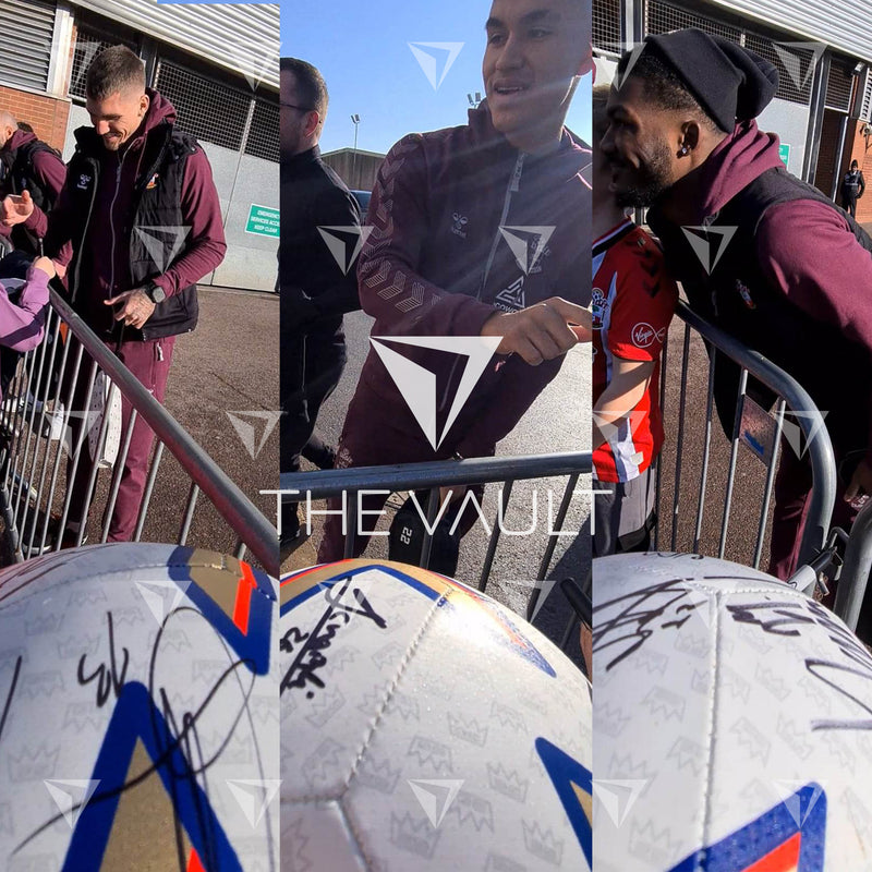 Squad Signed Southampton 2022-23 Premier League Ball [17 Autographs]