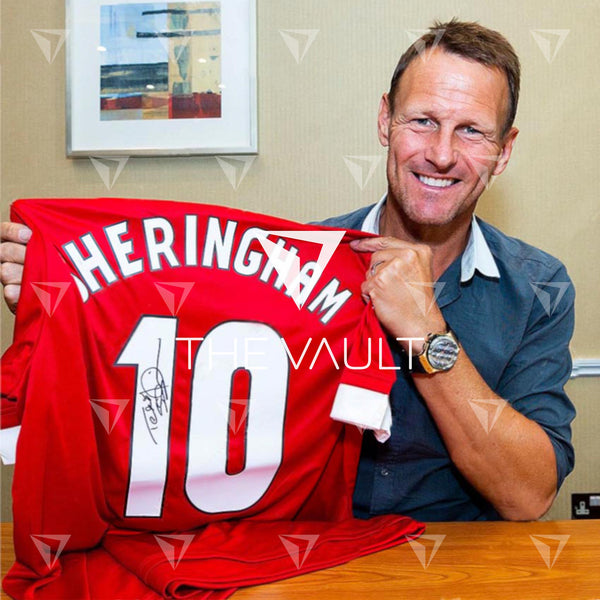 Teddy Sheringham Signed Manchester United Shirt 2015-16 Home [10]