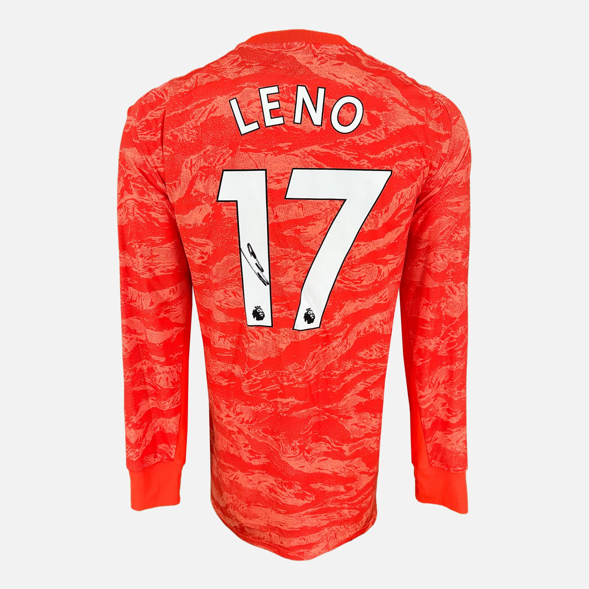 Bernd Leno Signed Fulham Shirt Goalkeeper Home [17] — Fulham signed shirt from the 2019 to 2020 season | The Vault