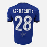 Framed Cesar Azpilicueta Signed Chelsea Shirt 2021 CL Final [Modern]