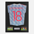 Framed Bruno Fernandes Signed Manchester United Shirt 2021-22 Away [Classic]