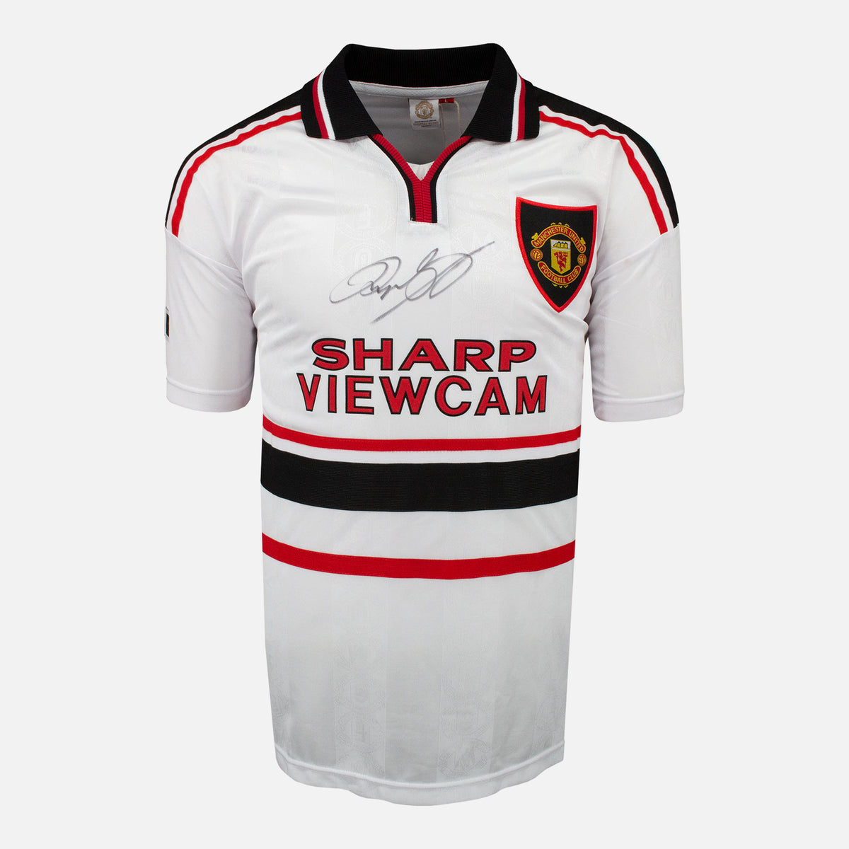 Ryan Giggs Signed Manchester United Shirt 1999 Away [Front] — Manchester United signed shirt from the 1998 to 1999 season | The Vault