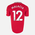 Tyrell Malacia Signed Manchester United Shirt 2022-23 Home [12]