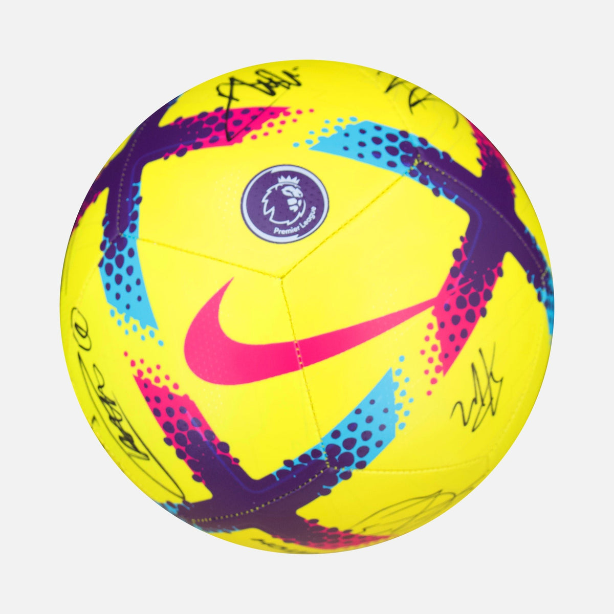 Squad Signed Nottingham Forest 2022-23 Premier League Ball [13 Autographs] — Preserve your signed Nottingham Forest football ball | The Vault