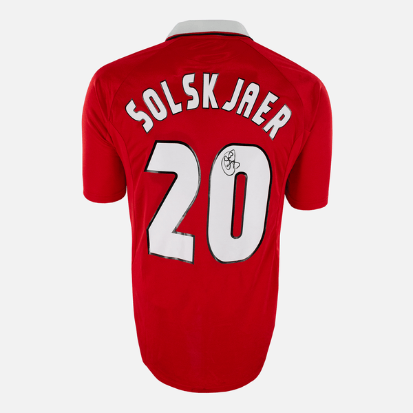 Ole Gunnar Solskjaer Signed Manchester United Shirt 1999 CL Final [20]