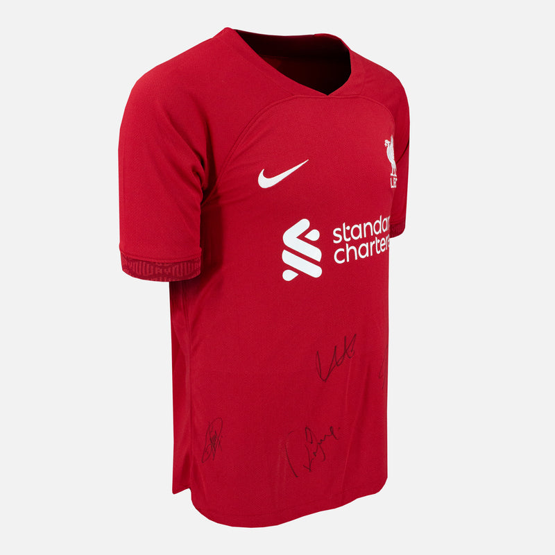 Liverpool team hot sale signed shirt