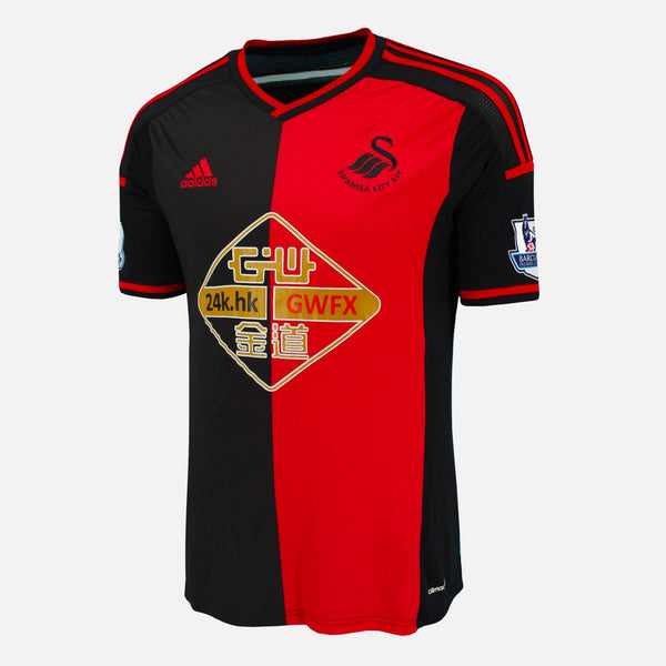 2014-15 Swansea City Away Shirt PL badges [Excellent] M