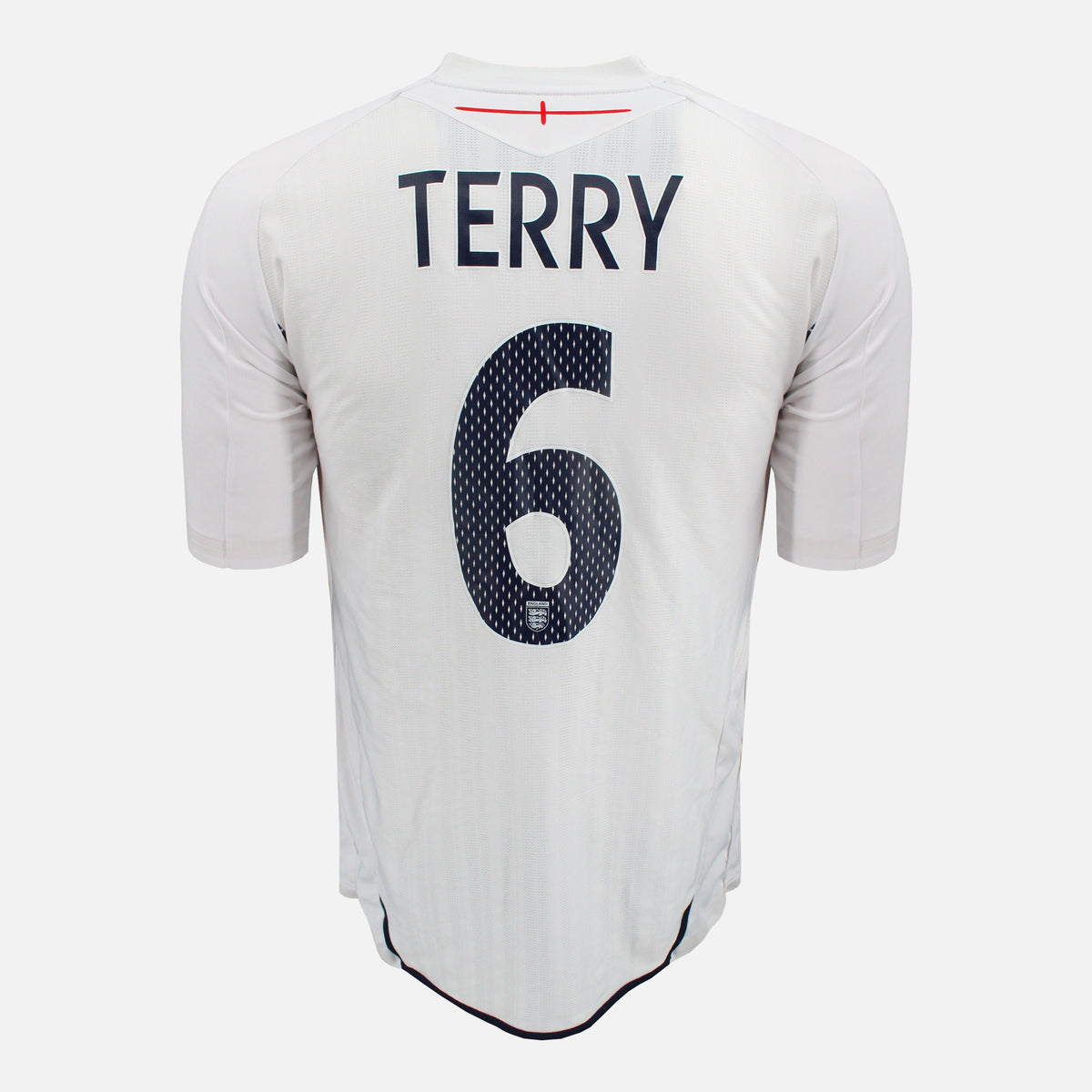 2007-09 England Home Shirt Terry 6 [Excellent] M — Verified official England shirt, condition graded | The Vault