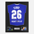 Framed John Terry Signed Chelsea Shirt 2012 CL Final [Classic]