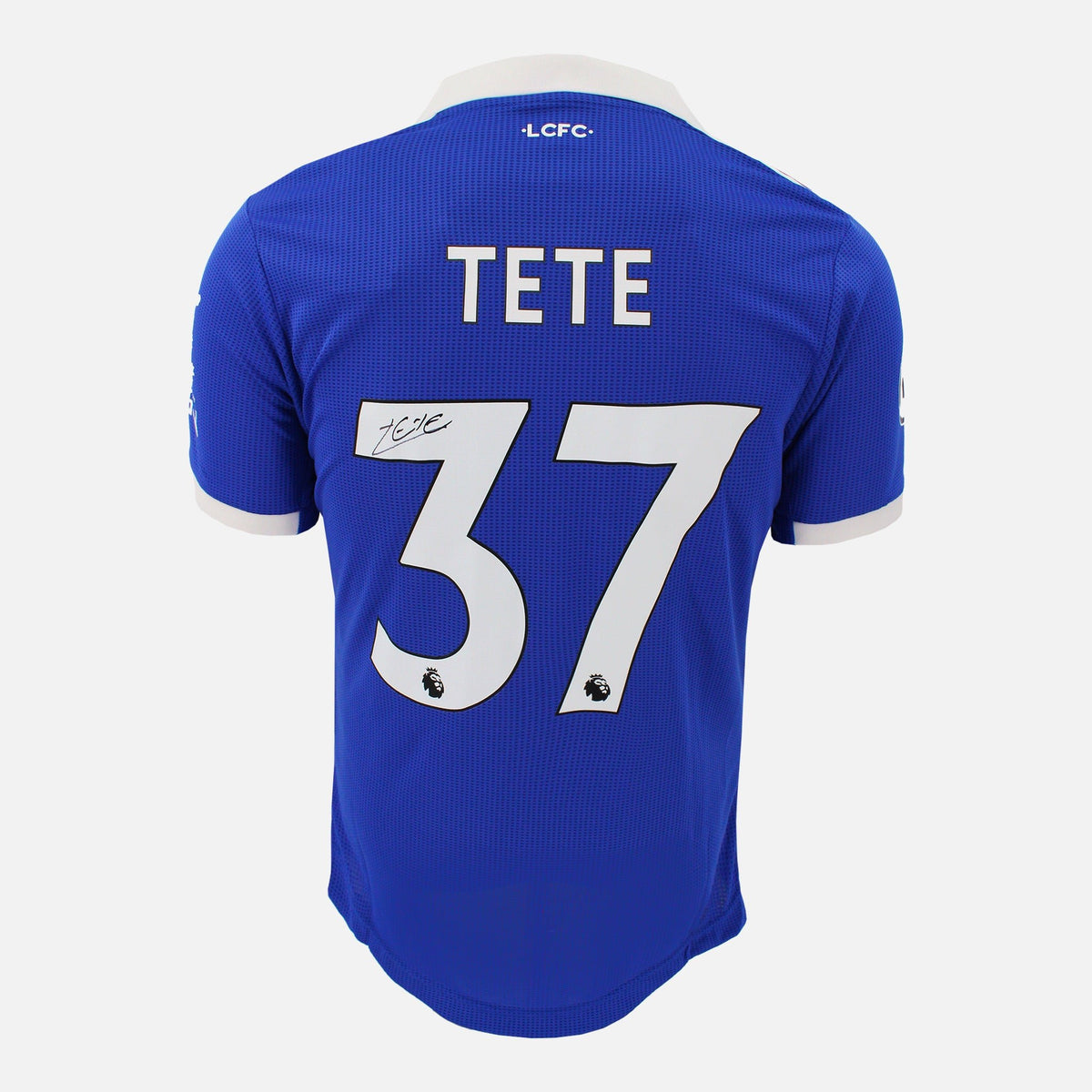 Tete Signed Leicester City Shirt Home 2022-23 [37] — Leicester City signed shirt from the 2022 to 2023 season | The Vault