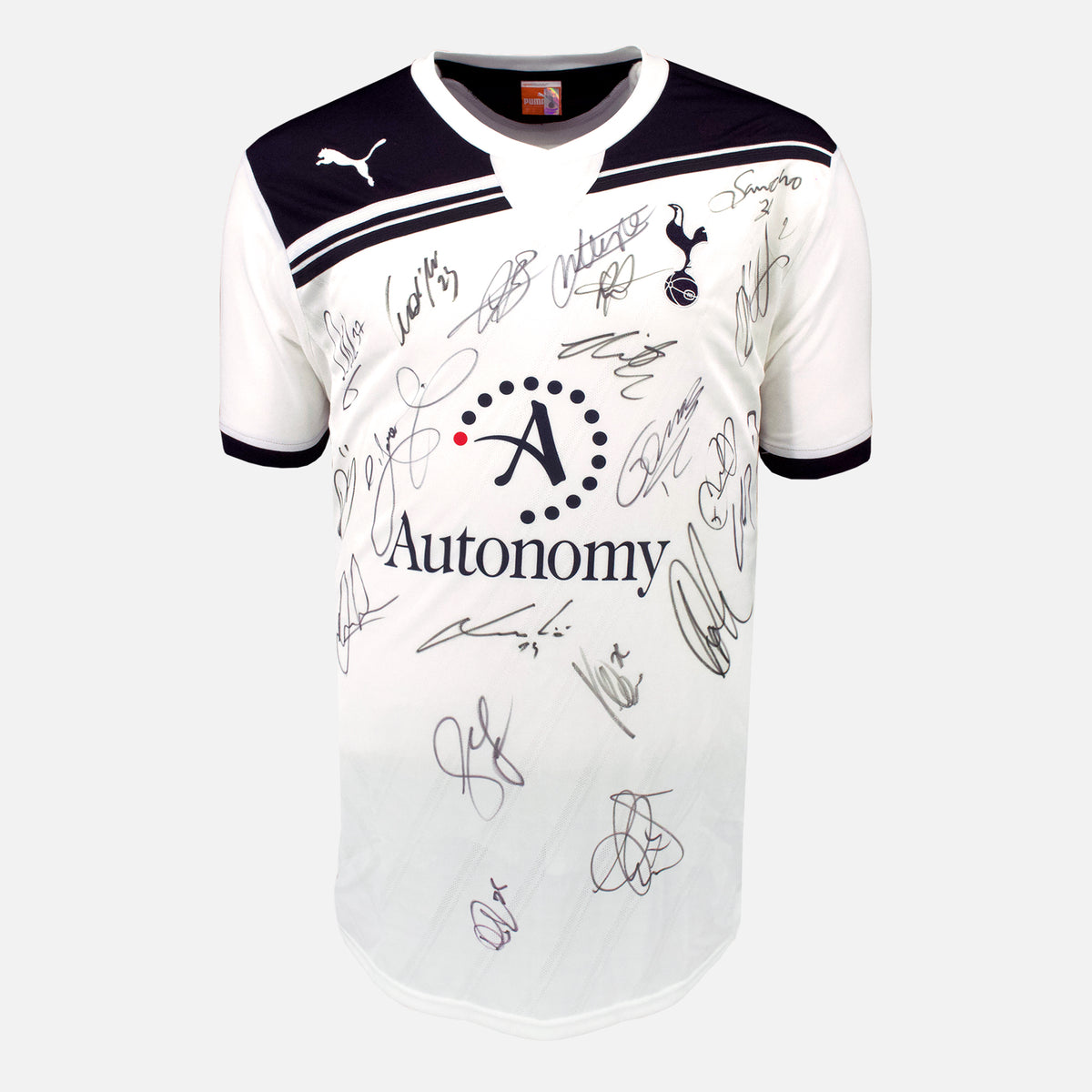 Squad Signed Tottenham Hotspur Shirt 2010-11 Home [20 Autographs] — Tottenham Hotspur signed shirt from the 2010 to 2011 season | The Vault