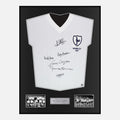 Framed Squad Signed Tottenham Hotspur Shirt 1961 Double Winners [Classic]