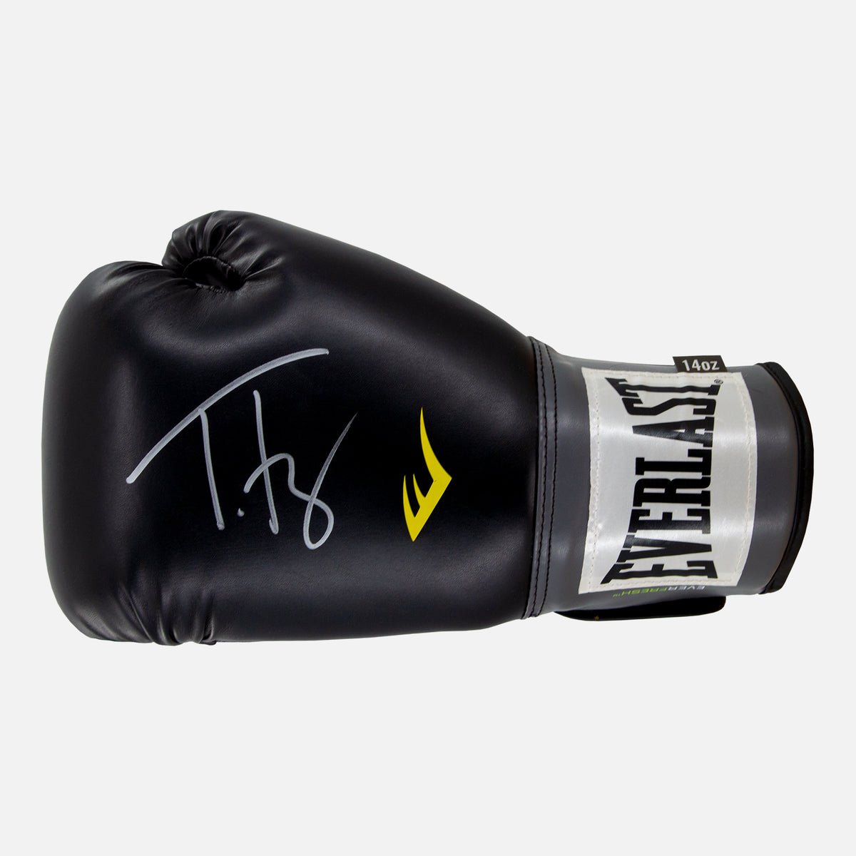 Tyson Fury Signed Black Boxing Glove [Everlast] — Signed glove care and display | The Vault