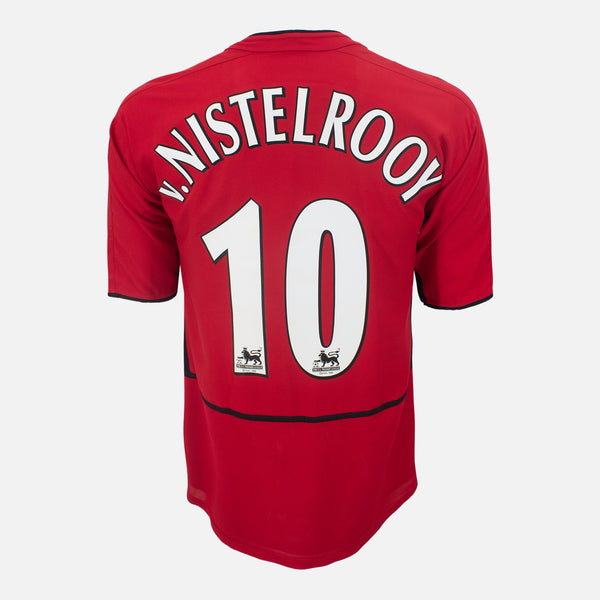 ウェア Nike Manchester United V. Nistelrooy 10 MANCHESTER UNITED 2002 2004 HOME FOOTBALL SHIRT #10 V