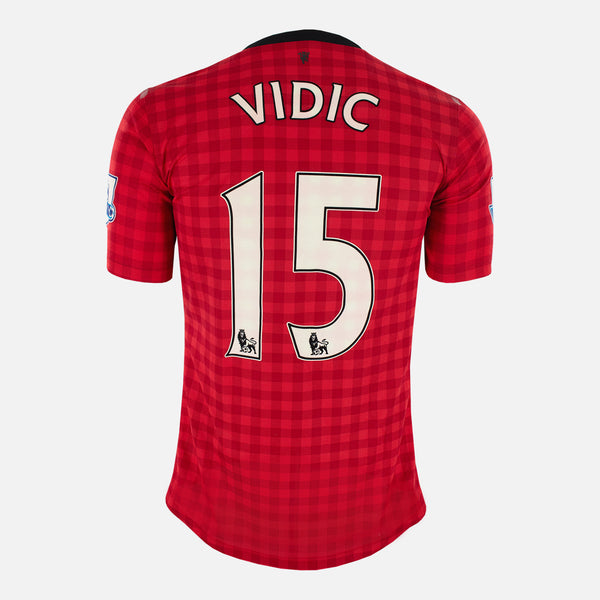 Vidic Match Worn Manchester United Shirt 2012-13 