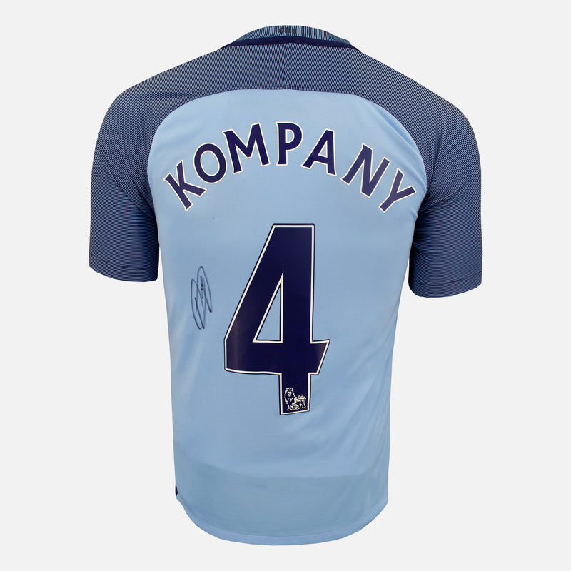 Kompany Signed Manchester City Shirt