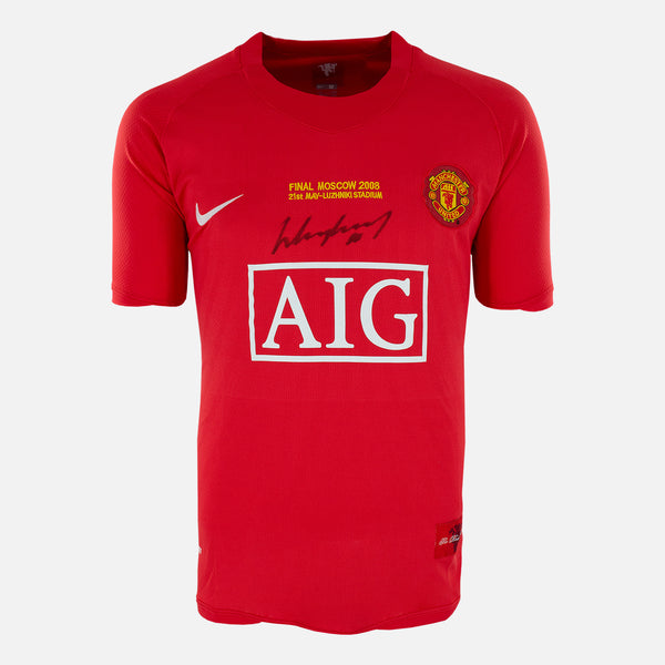 Rooney Signed Man Utd Home Shirt 2008 Final