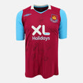 Squad Signed West Ham United Shirt 2008-09 Home [14 Autographs]