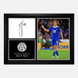 Wout Faes Signed Leicester City Photo