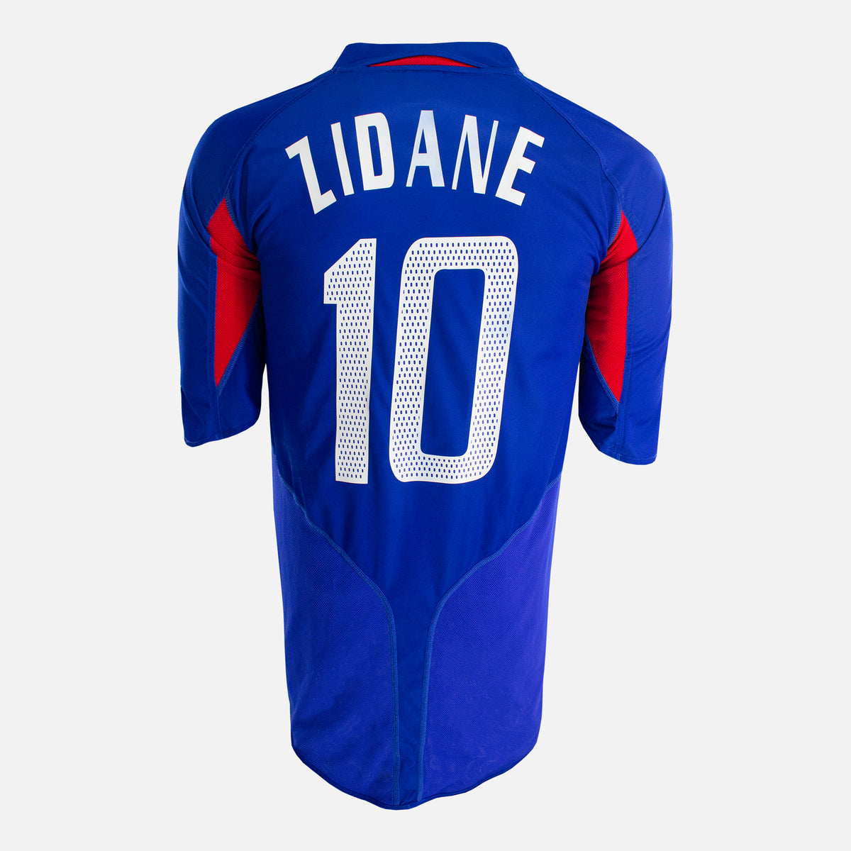 2002-04 France Home Shirt Zidane 10 [Excellent] XL — Verified official France shirt, condition graded | The Vault