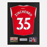 Zinchenko Signed Framed Arsenal Shirt
