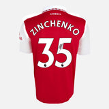 Framed Oleksandr Zinchenko Signed Arsenal Shirt 2022-23 Home [Modern]