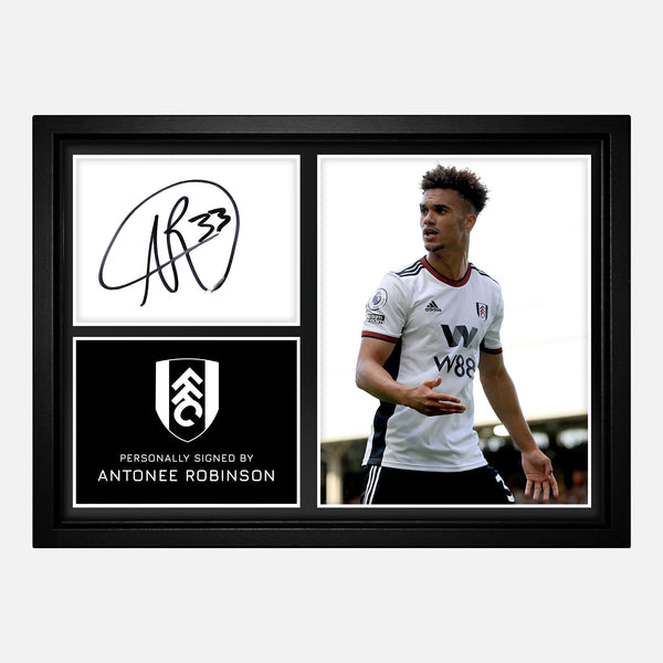 Antonee Robinson Signed Fulham Photo
