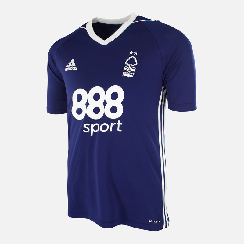 Nottingham Forest Away Navy Shirt Kit 2017 2018