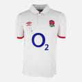 Owen Farrell Signed England Rugby Shirt 2020-21 Home [Front]