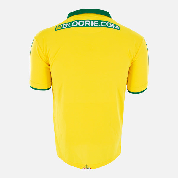 Back of 17/18 Norwich Errea home shirt retro football jersey