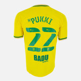 Pukki 22 shirt Norwich City home jersey kit